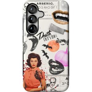 Casely Galaxy S25 Case | Hanging Around | Potted Plants Floral | Bold Protective Design | Compatible with MagSafe(If You Dare | Horror Collage)