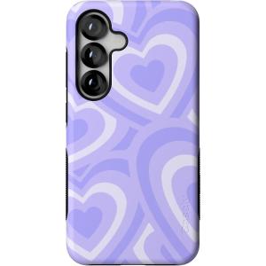 Casely Galaxy S25 Case | Hanging Around | Potted Plants Floral | Bold Protective Design | Compatible with MagSafe(Love Song | Lavender Heart)