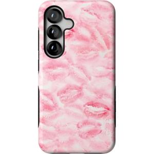 Casely Galaxy S25 Case | Hanging Around | Potted Plants Floral | Bold Protective Design | Compatible with MagSafe(Sealed with a Kiss | Pink Lipstick)