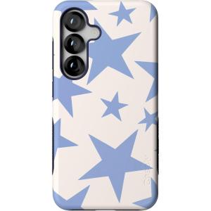 Casely Galaxy S25 Case | Hanging Around | Potted Plants Floral | Bold Protective Design | Compatible with MagSafe(Stars Align | Blue & White Stars)