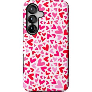 Casely Galaxy S25 Case | Hanging Around | Potted Plants Floral | Bold Protective Design | Compatible with MagSafe(XOXO | Candy Hearts)
