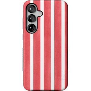 Casely Galaxy S25 Plus Case | Lucky You | Shamrock | Bold Protective Design | Compatible with MagSafe(East Coast Summer | Red Stripes)