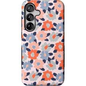 Casely Galaxy S25 Plus Case | Lucky You | Shamrock | Bold Protective Design | Compatible with MagSafe(Field of Flowers | Pastel Floral)