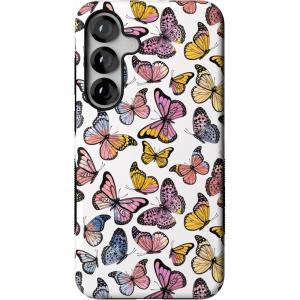Casely Galaxy S25 Plus Case | Lucky You | Shamrock | Bold Protective Design | Compatible with MagSafe(Free Spirit | Rainbow Butterfly)