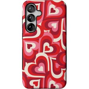 Casely Galaxy S25 Plus Case | Lucky You | Shamrock | Bold Protective Design | Compatible with MagSafe(Love Song Remix | Ombre Hearts)