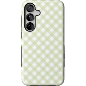 Casely Galaxy S25 Plus Case | Lucky You | Shamrock | Bold Protective Design | Compatible with MagSafe(Mint Lattice | Sunday Best)
