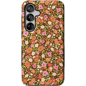 Casely Galaxy S25 Plus Case | Lucky You | Shamrock | Bold Protective Design | Compatible with MagSafe(Rustic Roses | Boho Bouquet)