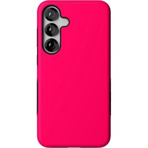 Casely Galaxy S25 Plus Case | Lucky You | Shamrock | Bold Protective Design | Compatible with MagSafe(Think Pink | Solid Neon Pink)