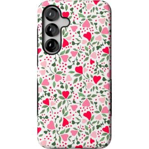 Casely Galaxy S25 Plus Case | Lucky You | Shamrock | Bold Protective Design | Compatible with MagSafe(Vines of Love | Floral Heart)