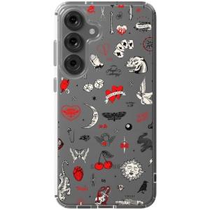 Casely Galaxy S25 Plus Case | Not a Phase | Clear Flash Tattoo | Classic Ultra-Light Design