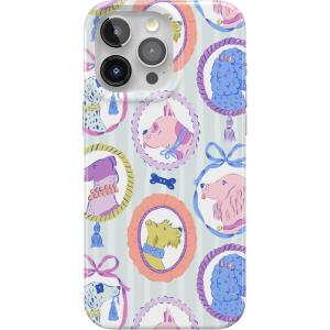 Casely iPhone 15 Pro Max Case | Monet’s Water Lilies | The Met Museum | Compatible with MagSafe | Classic Ultra Slim Design(Chateau Pups | French Dog)