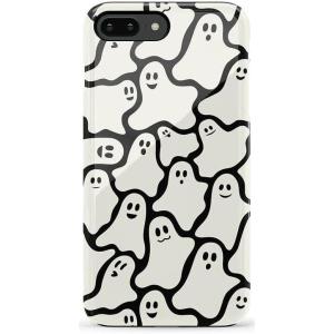 Casely iPhone 6/7/8 Plus Case | Pura Vida | Tropical Dreams | Essential Slim Dual-Layer Protective Design(Don’t Ghost Me | Halloween)