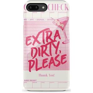 Casely iPhone 6/7/8 Plus Case | Pura Vida | Tropical Dreams | Essential Slim Dual-Layer Protective Design(Extra Dirty Please | Fun on Weekdays)