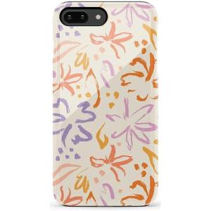 Casely iPhone 6/7/8 Plus Case | Pura Vida | Tropical Dreams | Essential Slim Dual-Layer Protective Design(Hibiscus Blooms | Hawaiian Floral)