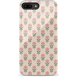 Casely iPhone 6/7/8 Plus Case | Pura Vida | Tropical Dreams | Essential Slim Dual-Layer Protective Design(Jenna’s Flowers | Fun on Weekdays)