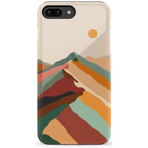Casely iPhone 6/7/8 Plus Case | Pura Vida | Tropical Dreams | Essential Slim Dual-Layer Protective Design(Magic Mountain | Colorblock)