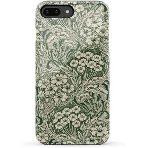 Casely iPhone 6/7/8 Plus Case | Pura Vida | Tropical Dreams | Essential Slim Dual-Layer Protective Design(Mystic Meadow | Green Gardens)