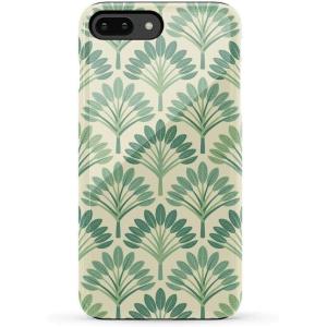 Casely iPhone 6/7/8 Plus Case | Pura Vida | Tropical Dreams | Essential Slim Dual-Layer Protective Design(Palm Royale | Palm Beach)
