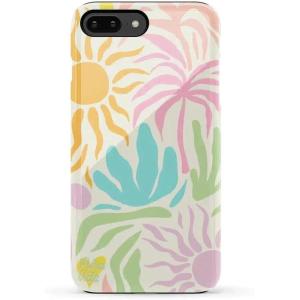 Casely iPhone 6/7/8 Plus Case | Pura Vida | Tropical Dreams | Essential Slim Dual-Layer Protective Design(Pura Vida | Oasis)