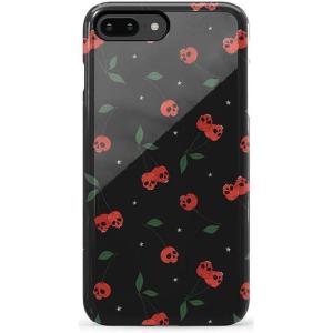 Casely iPhone 6/7/8 Plus Case | Pura Vida | Tropical Dreams | Essential Slim Dual-Layer Protective Design(Sweet Revenge | Cherry Skulls)