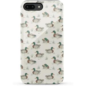 Casely iPhone 6/7/8 Plus Case | Pura Vida | Tropical Dreams | Essential Slim Dual-Layer Protective Design(The Boyfriend Collection | Mallard & Co.)