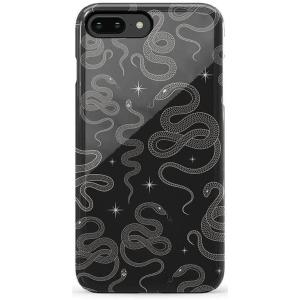 Casely iPhone 6/7/8 Plus Case | Pura Vida | Tropical Dreams | Essential Slim Dual-Layer Protective Design(We’re Ready For It | Black Serpent)