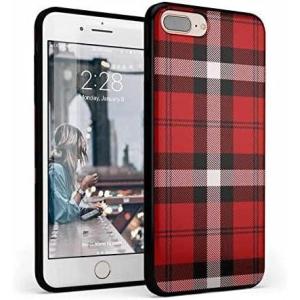 Casely iPhone 6/7/8 Plus Case | Something’s Fishy | Navy Blue & Yellow Fish Print | Classic Ultra Slim Design(As if! Red Plaid)