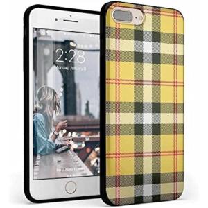 Casely iPhone 6/7/8 Plus Case | Something’s Fishy | Navy Blue & Yellow Fish Print | Classic Ultra Slim Design(As if! Yellow Plaid)