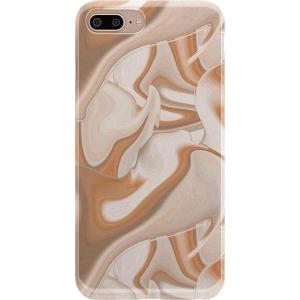 Casely iPhone 6/7/8 Plus Case | Something’s Fishy | Navy Blue & Yellow Fish Print | Classic Ultra Slim Design(Caramel Delight | Marble Swirl)