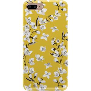 Casely iPhone 6/7/8 Plus Case | Something’s Fishy | Navy Blue & Yellow Fish Print | Classic Ultra Slim Design(Floral Forest | Yellow Cherry Blossom Floral)