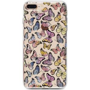 Casely iPhone 6/7/8 Plus Case | Something’s Fishy | Navy Blue & Yellow Fish Print | Classic Ultra Slim Design(Free Spirit | Rainbow Butterfly)
