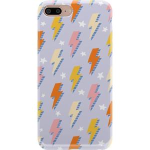 Casely iPhone 6/7/8 Plus Case | Something’s Fishy | Navy Blue & Yellow Fish Print | Classic Ultra Slim Design(In a Flash | Lightning Bolt)