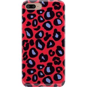 Casely iPhone 6/7/8 Plus Case | Something’s Fishy | Navy Blue & Yellow Fish Print | Classic Ultra Slim Design(Into the Wild | Red & Blue Leopard Print)