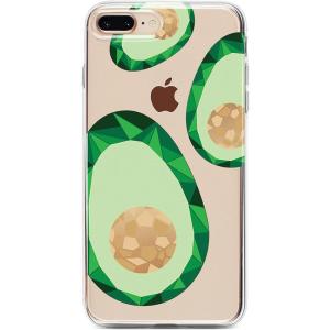 Casely iPhone 6/7/8 Plus Case | Something’s Fishy | Navy Blue & Yellow Fish Print | Classic Ultra Slim Design(Just Ripe | Avocado Gold Clear)