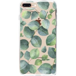 Casely iPhone 6/7/8 Plus Case | Something’s Fishy | Navy Blue & Yellow Fish Print | Classic Ultra Slim Design(Leaf Me Alone | Green Floral)