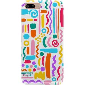 Casely iPhone 6/7/8 Plus Case | Something’s Fishy | Navy Blue & Yellow Fish Print | Classic Ultra Slim Design(Make Your Mark | Crayola Paint)