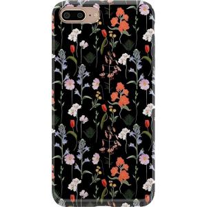 Casely iPhone 6/7/8 Plus Case | Something’s Fishy | Navy Blue & Yellow Fish Print | Classic Ultra Slim Design(Secret Garden | Mixed Floral)