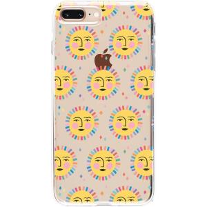 Casely iPhone 6/7/8 Plus Case | Something’s Fishy | Navy Blue & Yellow Fish Print | Classic Ultra Slim Design(Sunny Days | Sun Patterned)