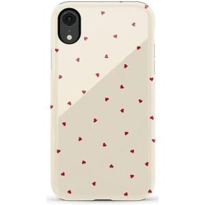 Casely iPhone XR Case | Goth Girlie | Black Bows | Essential Slim Dual-Layer Protective Design(Be Mine | Tiny Hearts)