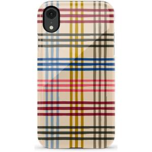 Casely iPhone XR Case | Goth Girlie | Black Bows | Essential Slim Dual-Layer Protective Design(Cheer | Kitty and Vibe Holiday)