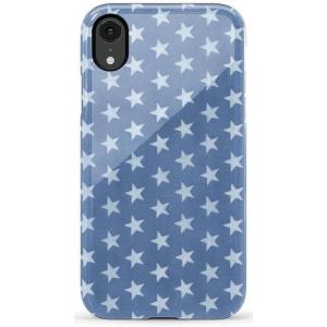 Casely iPhone XR Case | Goth Girlie | Black Bows | Essential Slim Dual-Layer Protective Design(Coastal Blues | Denim Stars)
