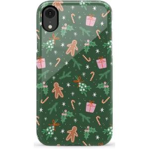 Casely iPhone XR Case | Goth Girlie | Black Bows | Essential Slim Dual-Layer Protective Design(Everything Nice | Gingerbread)