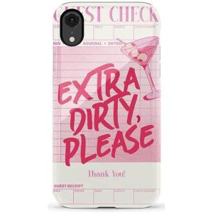 Casely iPhone XR Case | Goth Girlie | Black Bows | Essential Slim Dual-Layer Protective Design(Extra Dirty Please | Fun on Weekdays)
