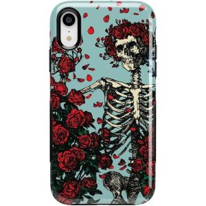 Casely iPhone XR Case | Goth Girlie | Black Bows | Essential Slim Dual-Layer Protective Design(Grateful Dead | Forever Grateful | Skeleton)