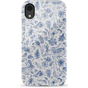 Casely iPhone XR Case | Goth Girlie | Black Bows | Essential Slim Dual-Layer Protective Design(Hop & Bloom | Bunny Toile)
