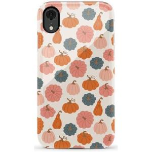 Casely iPhone XR Case | Goth Girlie | Black Bows | Essential Slim Dual-Layer Protective Design(Oh My Gourd | Pumpkin Patch)