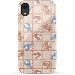 Casely iPhone XR Case | Goth Girlie | Black Bows | Essential Slim Dual-Layer Protective Design(On the Cape | Coastal Summer)