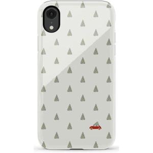 Casely iPhone XR Case | Goth Girlie | Black Bows | Essential Slim Dual-Layer Protective Design(Rockin’ Around | Christmas Tree)
