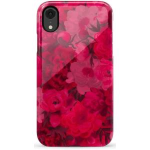 Casely iPhone XR Case | Goth Girlie | Black Bows | Essential Slim Dual-Layer Protective Design(Romance Novel | Moody Floral)
