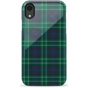 Casely iPhone XR Case | Goth Girlie | Black Bows | Essential Slim Dual-Layer Protective Design(Spruce | Kitty and Vibe Holiday)